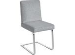Dieter Knoll Schwingstuhl , Hellgrau , Metall, Textil , Kufe, Flachrohr, U-Form , 46x92x60 cm , Emas, Dgm , Lederauswahl, Stoffauswahl, Typenauswahl, Gestellauswahl , Esszimmer, Esszimmerserien