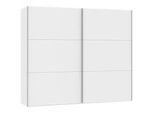 Boxxx Schwebetürenschrank , Weiß , Holzwerkstoff , 8 Fächer , 2 Schubladen , 253x215x65 cm , erweiterbar, Beimöbel erhältlich, umfangreiches Zubehör erhältlich, in verschiedenen Größen erhältlich, in verschiedenen Holzdekoren erhältlich, individuell planbar , Schlafzimmer, Komplette Schlafzimmer und Serien, Schlafzimmerserien