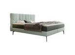 Esposa Boxspringbett , Mintgrün , Textil , Kombination Echtleder/Stoff , Rindleder , H2 + H3 , 7-Zonen , 180x200 cm , Fsc, Reach, Made in Eu , Lederauswahl, Topper durchgehend, in verschiedenen Größen erhältlich, Partnermatratze mit durchgehendem Bezug, Härtegradauswahl , Schlafzimmer, Betten, Boxspringbetten