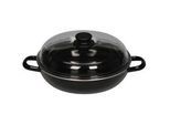 Riess Schmortopf , Schwarz , Holz, Metall , 2,2 l , 6.5 cm , kratzfest, rostfrei,backofengeeignet , Kochgeschirr, Töpfe, Schmortöpfe