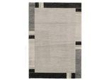 Novel Webteppich , Grau , Textil , Graphik , rechteckig , 80x150 cm , in verschiedenen Größen erhältlich , Teppiche Und Böden, Teppiche, Webteppiche