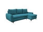 Livetastic Eckschlafsofa , Türkis , Textil , Füllung: Schaumstoff , 237x146 cm , Schlafen auf Sitzhöhe, Armlehnen seitenverkehrt montierbar , Wohnzimmer, Sofas & Couches, Schlafsofas, Sonstige Schlafsofas