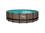Xxxl Pool , Teakfarben , Kunststoff , 132 cm , Freizeit & Co, Pools & Wasserspass, Aufstellpools