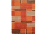 Novel Webteppich , Terracotta , Textil , Abstraktes , rechteckig , 140x200 cm , in verschiedenen Größen erhältlich , Teppiche und Böden, Teppiche, Webteppiche