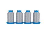 Mettler Seraflock im 4er-Pack, Stärke: 120, 1000m-Spule, grau