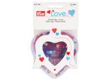Prym Love Stoffklammern inkl. Herzbox, Farbe: bunt, Größe: 2,6 cm, Inhalt: 40 Stück