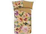 Xxxl Wendebettwäsche , Gelb , Textil , Blume , 140x200 cm , Oeko-Tex® Standard 100 , atmungsaktiv, bio , Heimtextilien, Bettwäsche & Leintücher, Bettwäsche, Wendebettwäsche
