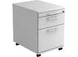 Venda Rollcontainer , Weiß , Kunststoff , 3 Schubladen , 42.8x59x58 cm , Fsc, DIN EN ISO 14001 , Beimöbel erhältlich , Büromöbel, Schreibtischcontainer, Rollcontainer
