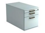 Venda Rollcontainer , Grau , Metall , 3 Schubladen , 42.8x51.2x80 cm , Fsc, DIN EN ISO 14001 , Beimöbel erhältlich , Büromöbel, Schreibtischcontainer, Rollcontainer