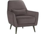 Carryhome Sessel , Hellgrau , Textil , Uni , 77x86x80 cm , Made in Eu , Wohnzimmer, Sessel, Sonstige Sessel
