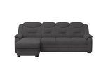 Mid.you Ecksofa , Anthrazit , Textil , L-Form , 257x162 cm , Made in Eu , seitenverkehrt erhältlich, Bettfunktion erhältlich , Wohnzimmer, Sofas & Couches, Wohnlandschaften, Ecksofas
