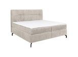 Esposa Boxspringbett , Beige , Textil , H3 + H4 , 160x200 cm , Stoffauswahl, Topper durchgehend, Matratze in verschiedenen Härtegraden erhältlich , Schlafzimmer, Betten, Boxspringbetten