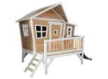 Ambia Garden Spielhaus , Braun, Grau, Weiß , Holz, Kunststoff , Hemlocktanne , 123x12.8x152 cm , EN 71, CE, FSC 100% , Freizeit & Co, Gartenspielzeug, Spielhäuser