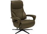 Dieter Knoll Relaxsessel , Grün , Leder , Echtleder , 75x106x88 cm , Goldenes M , Fußauswahl, Lederauswahl, Stoffauswahl, Relaxfunktion, Herz-Waage-Funktion , Wohnzimmer, Sessel, Ledersessel