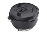Echtwerk Dutch-Oven-Set , Schwarz , Metall , 19 cm , Grills, Holzkohlegriller