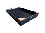 Ambia Garden Sandkasten , Braun, Anthrazit , Holz , Hemlocktanne , 115x21.8x180 cm , unisex , EN 71, CE, FSC 100% , hoher Rand , Freizeit & Co, Gartenspielzeug, Sandkästen