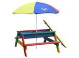 Ambia Garden Sand- UND Wassertisch , Multicolor , Kunststoff , Hemlocktanne , 97.7x48.7x95 cm , unisex , FSC 100%, CE, EN 71 , Freizeit & Co, Gartenspielzeug, Sandspielzeug
