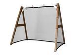 Ambia Garden FUßBALLTOR , Braun, Weiß , Holz , Hemlocktanne , 254x207x160 cm , EN 71, CE, FSC 100% , Freizeit & Co, Sport & Fitness, Fußballtore