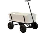 Ambia Garden Bollerwagen , Schwarz, Braun , Holz, Metall , 95x97x61 cm , Ce , Freizeit & Co, Gartenspielzeug, Bollerwagen