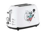 Trisa Electronics Toaster , Weiß , Metall , 28x18x18 cm , RoHS, Fsc , Krümelschublade, Auftaufunktion, Schnellstoppfunktion , Küchengeräte, Toaster