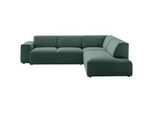 Pure Home Lifestyle Ecksofa , Grün , Textil , Ottomane rechts, L-Form , 270x210 cm , Goldenes M, Oeko-Tex® Standard 100, DGM-Klimapakt, DGM-Emissionslabel , Typenauswahl, Lederauswahl, Stoffauswahl, seitenverkehrt erhältlich, Hocker erhältlich, Rücken echt , Wohnzimmer, Sofas & Couches, Wohnlandschaften, Ecksofas