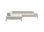 Hom`in Ecksofa inkl. Sitzvorzug , Creme , Textil , Ottomane links, L-Form , 321x216 cm , Blauer Engel, Goldenes M, Oeko-Tex® Standard 100, DGM-Klimapakt , Typenauswahl, Fußauswahl, Lederauswahl, Stoffauswahl, seitenverkehrt erhältlich, Hocker erhältlich, Rücken echt, elektrischer Sitzvorzug , Wohnzimmer, Sofas & Couches, Wohnlandschaften, Ecksofas
