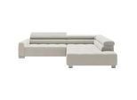 Hom`in Ecksofa , Weiß , Textil , Ottomane rechts, L-Form , 311x219 cm , Blauer Engel, Goldenes M, Oeko-Tex® Standard 100, DGM-Klimapakt , Typenauswahl, Fußauswahl, Lederauswahl, Stoffauswahl, seitenverkehrt erhältlich, Hocker erhältlich, Rücken echt , Wohnzimmer, Sofas & Couches, Wohnlandschaften, Ecksofas