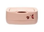 Bebe Jou Feuchttücher-Box , Altrosa , Kunststoff , 13x9x21 cm , Made in Eu , Pflegen, Babypflegeprodukte