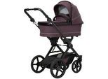 Hartan Kinderwagenset , Aubergine , Textil , 3-teilig , 58x116x96 cm , Grüner Punkt, EN 1888, UV 50+, AZO-frei, Made in Germany, Made in EU, Made in Europe , Feststellbremse, Fußstütze abklappbar, Federung, kugelgelagerte Räder, Verdeckung abnehmbar, 5-Punkte-Gurt, für Babyschale geeignet, Griff in Lederoptik, Sitz umsetzbar, Reflektorstreifen, abnehmbarer Schutzbügel,5-Punkt-Gurt, Gurtschoner, Sc