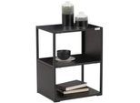 Carryhome Beistelltisch , Schwarz , Metall , rechteckig , eckig , 30x51x40 cm , einfacher Aufbau , Wohnzimmer, Wohnzimmertische, Beistelltische, Beistelltische Metall