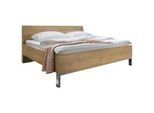 Venda Bett , Eiche Bianco , Holzwerkstoff , 180x200 cm , Goldenes M, Made in Germany , Lattenrosthöhe individuell einstellbar, in verschiedenen Holzdekoren erhältlich, in verschiedenen Größen erhältlich , Schlafzimmer, Komplette Schlafzimmer und Serien, Schlafzimmerserien