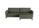 Xora Ecksofa , Grün , Textil , Ottomane rechts, L-Form , 242x170 cm , Typenauswahl, Stoffauswahl, seitenverkehrt erhältlich, Bettfunktion erhältlich, Hocker erhältlich, Rücken echt , Wohnzimmer, Sofas & Couches, Wohnlandschaften, Ecksofas