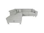 Xora Ecksofa , Grau , Textil , Füllung: Schaumstoff , Ottomane links, L-Form , 257x226 cm , Stoffauswahl, seitenverkehrt erhältlich , Wohnzimmer, Sofas & Couches, Wohnlandschaften, Ecksofas