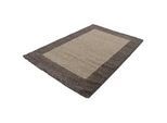 Novel Hochflorteppich , Taupe , Textil , Bordüre , rechteckig , 120x170 cm , Oeko-Tex® Standard 100 , für Fußbodenheizung geeignet, schmutzabweisend, für Hausstauballergiker geeignet, lichtunempfindlich, antistatisch, pflegeleicht, strapazierfähig, leicht zusammenrollbar , Teppiche Und Böden, Teppiche, Hochflorteppiche & Shaggys