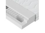 Boxxx Taschenfederkernmatratze , Weiß , Textil , H2 , rechteckig , 160x200 cm , Oeko-Tex® Standard 100 , Härtegradauswahl, Bezug abnehmbar/waschbar, für Hausstauballergiker geeignet, Tragegriffe, atmungsaktiv, alternative Größen erhältlich , Schlafzimmer, Matratzen, Federkernmatratzen