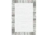 Xxxl Webteppich , Grau, Rosa, Silberfarben , Textil , Bordüre , rechteckig , 80x150 cm , Oeko-Tex® Standard 100 , für Fußbodenheizung geeignet , Teppiche Und Böden, Teppiche, Webteppiche