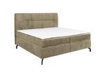 Esposa Boxspringbett , Cappuccino , Textil , H4 , 180x200 cm , Stoffauswahl, Topper durchgehend, Matratze in verschiedenen Härtegraden erhältlich , Schlafzimmer, Betten, Boxspringbetten