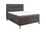 Esposa Boxspringbett , Dunkelbraun , Textil , H4 , 140x200 cm , Stoffauswahl, Topper durchgehend, Matratze in verschiedenen Härtegraden erhältlich , Schlafzimmer, Betten, Boxspringbetten
