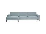 Johann Jakob Ecksofa , Hellblau , Textil , Ottomane links, L-Form , 310x155 cm , Typenauswahl, Fußauswahl, Lederauswahl, Stoffauswahl, Hocker erhältlich , Wohnzimmer, Sofas & Couches, Wohnlandschaften, Ecksofas