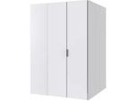 Boxxx Begehbarer Eckschrank , Weiß , Metall , 9 Fächer , 135.2x197x127 cm , BQ - Bündnis für Qualität, Made in Germany, DIN EN ISO 9001 , in verschiedenen Größen erhältlich , Schlafzimmer, Kleiderschränke, Eckschränke
