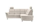Livetastic Ecksofa , Beige , Textil , Uni , Ottomane rechts, L-Form , 231x184 cm , Relaxfunktion, Rücken echt, USB-Anschluss, Herz-Waage-Funktion, USB-C-Anschluss , Wohnzimmer, Sofas & Couches, Wohnlandschaften, Ecksofas
