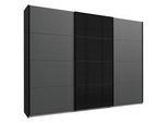 Carryhome Schwebetürenschrank , Graphitfarben, Schwarz , Metall , 3 Fächer , 270x210x65 cm , Typenauswahl, umfangreiches Zubehör erhältlich, in verschiedenen Größen erhältlich , Schlafzimmer, Komplette Schlafzimmer und Serien, Schlafzimmerserien