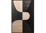 Keilrahmenbild Lotta in Schwarz/Beige ca. 60x90cm