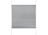 Plissee Solid Crash Silber ca. 80x220cm