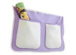 Betttasche 'Stofftasche', lila/beige