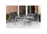 Stapelsessel Sorrento 2-er Set Anthrazit