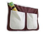 Betttasche 'Stofftasche', braun/beige