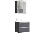 Badezimmer in Silber/ Eichefarbe 'Arezzo'