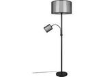 Stehleuchte Burton Grau/Schwarz max. 40/60 Watt
