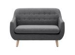 Sofa Dilly Grau Leinenoptik